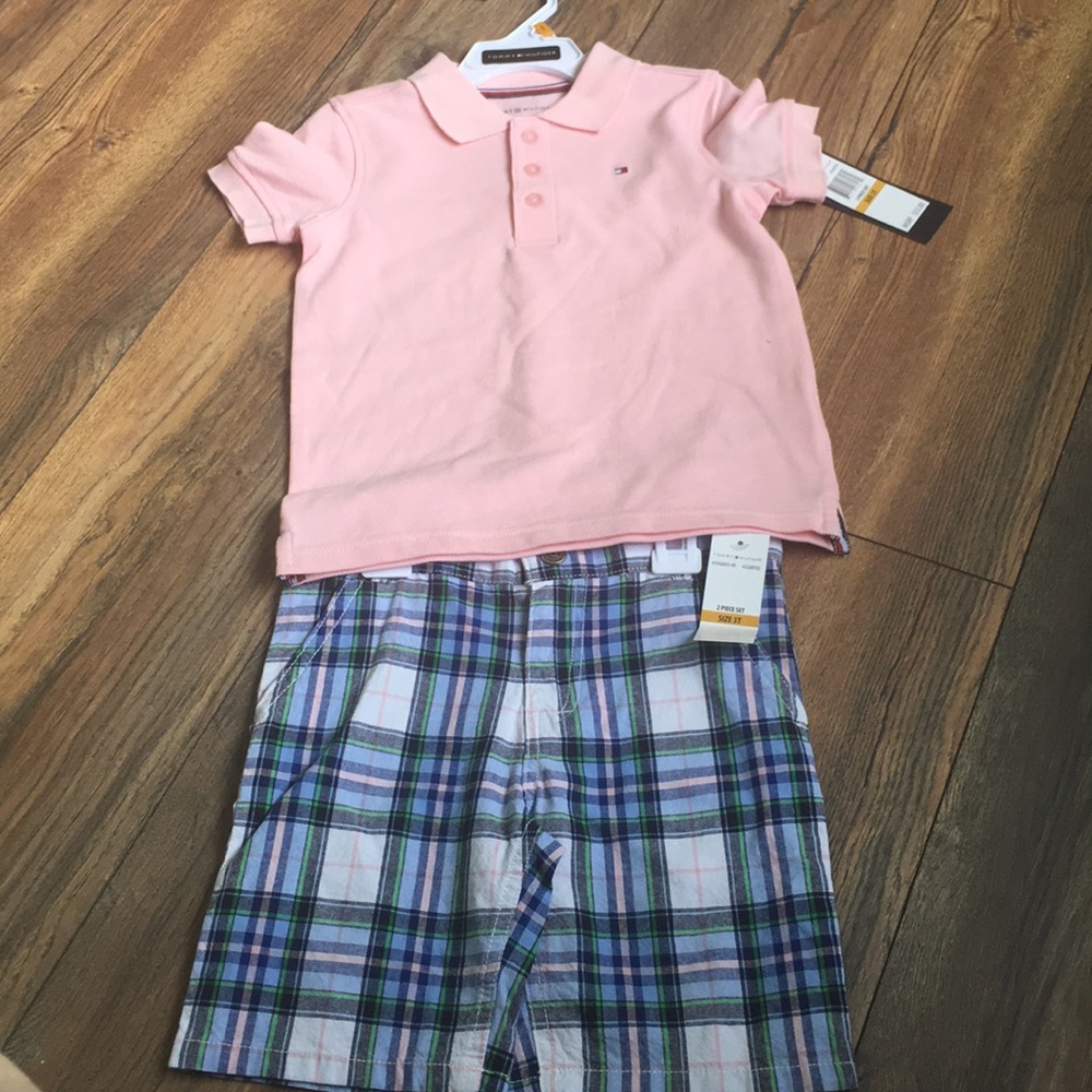 Boys 2pc Tommy Hilfiger Short Set